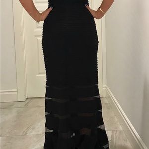 Black sexy prom dress